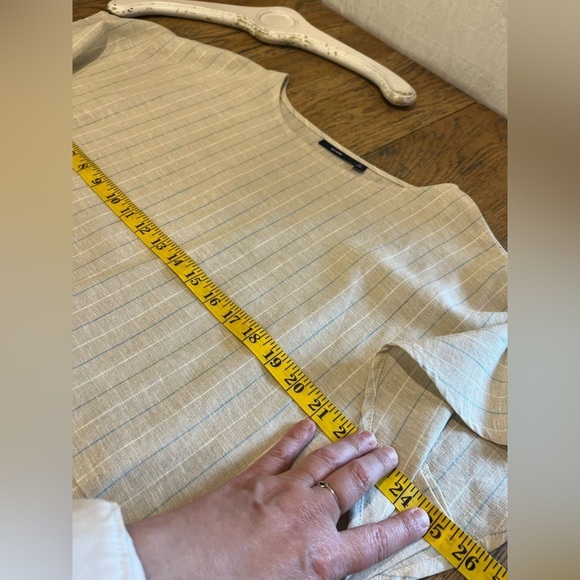 Striped Belted Linen-Blend Dress - Kiabi (Size 42 / US 10) - Picture 4 of 12